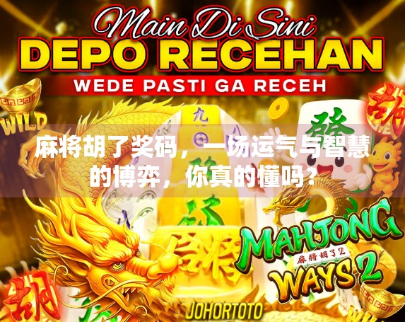 麻将胡了奖码，一场运气与智慧的博弈，你真的懂吗？