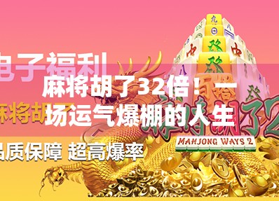 麻将胡了32倍！一场运气爆棚的人生逆袭，背后藏着什么秘密？