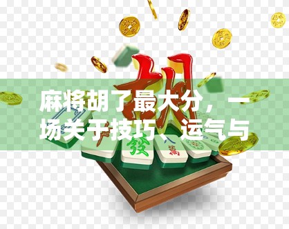麻将胡了最大分，一场关于技巧、运气与心理博弈的极致狂欢