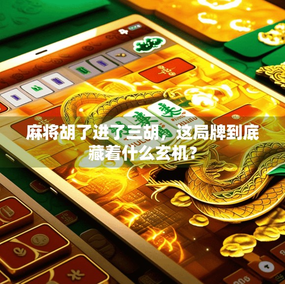 麻将胡了进了三胡，这局牌到底藏着什么玄机？