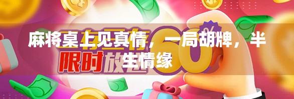 麻将桌上见真情，一局胡牌，半生情缘